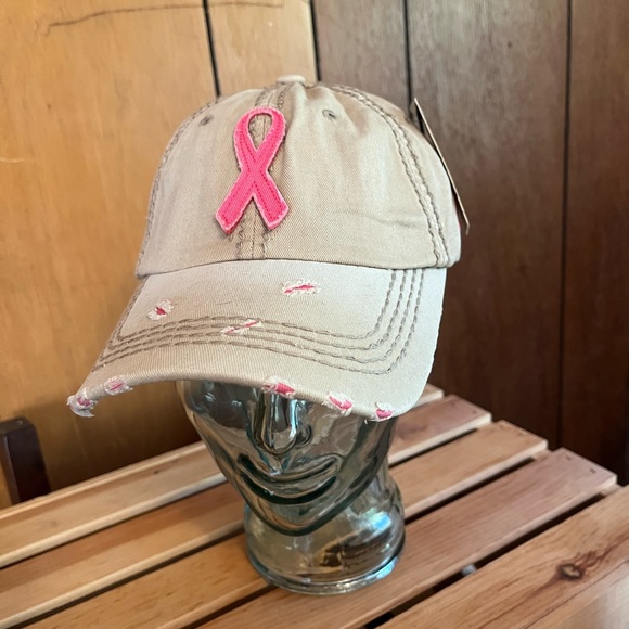 Breast Cancer Awareness Pink Ribbon Cap - Picture 8 of 14